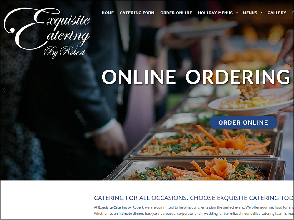 Quadro Marketing added additional functionality to the site we built for Exquisite Catering last year. The updated site now incorporates an entire online ordering system with e-commerce, credit card processing, a menu item database, and delivery dates & times built in.